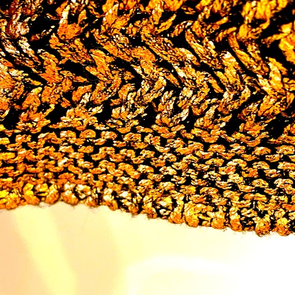 NWOT Chico’s Copper foiled pullover sweater - Picture 4 of 5